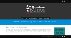Desktop Screenshot of experiencebenson.com