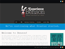 Tablet Screenshot of experiencebenson.com
